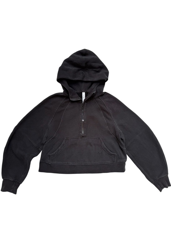 lululemon athletica Tops - Lululemon Scuba Evolve Oversized Half Zip Hoodie Sz XS/S Black
